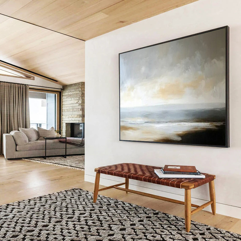 Serene Large - Format Abstract Painting for Entryway & Bedroom LargeART1701