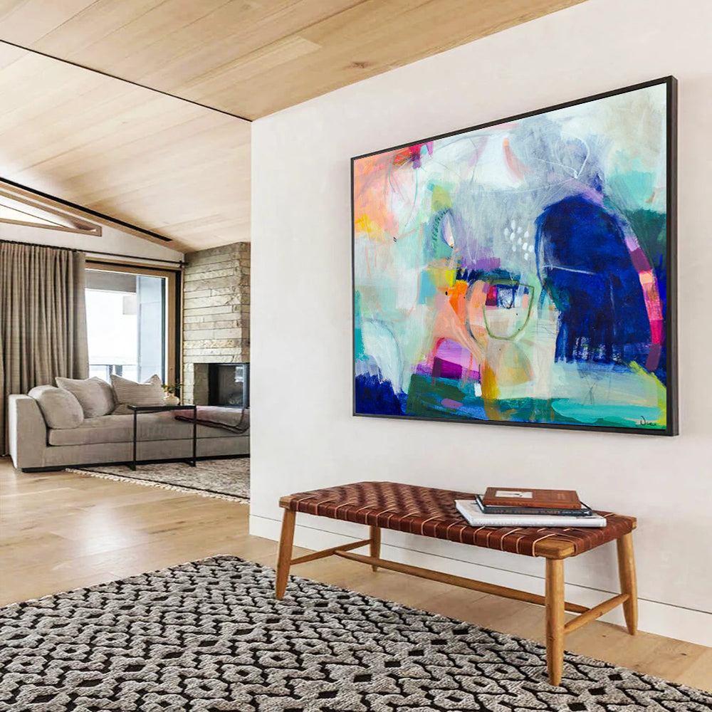 Custom - Fit Large Abstract Mural for Children’s Playroom DKH026
