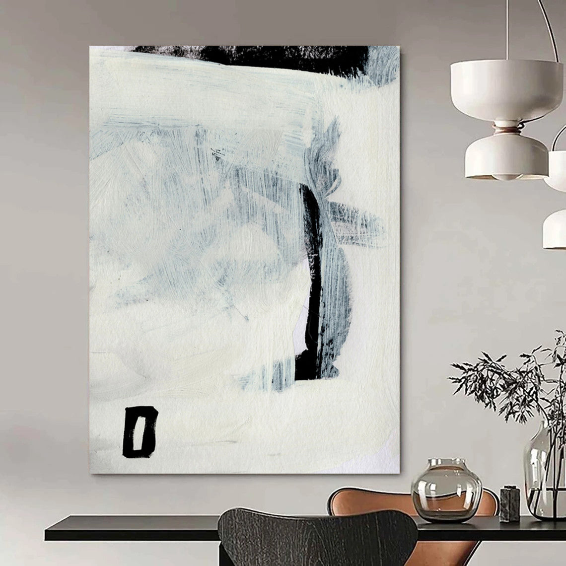 Large Custom Abstract Art: Hand-Painted Textures for a Distinctive Look DTP204