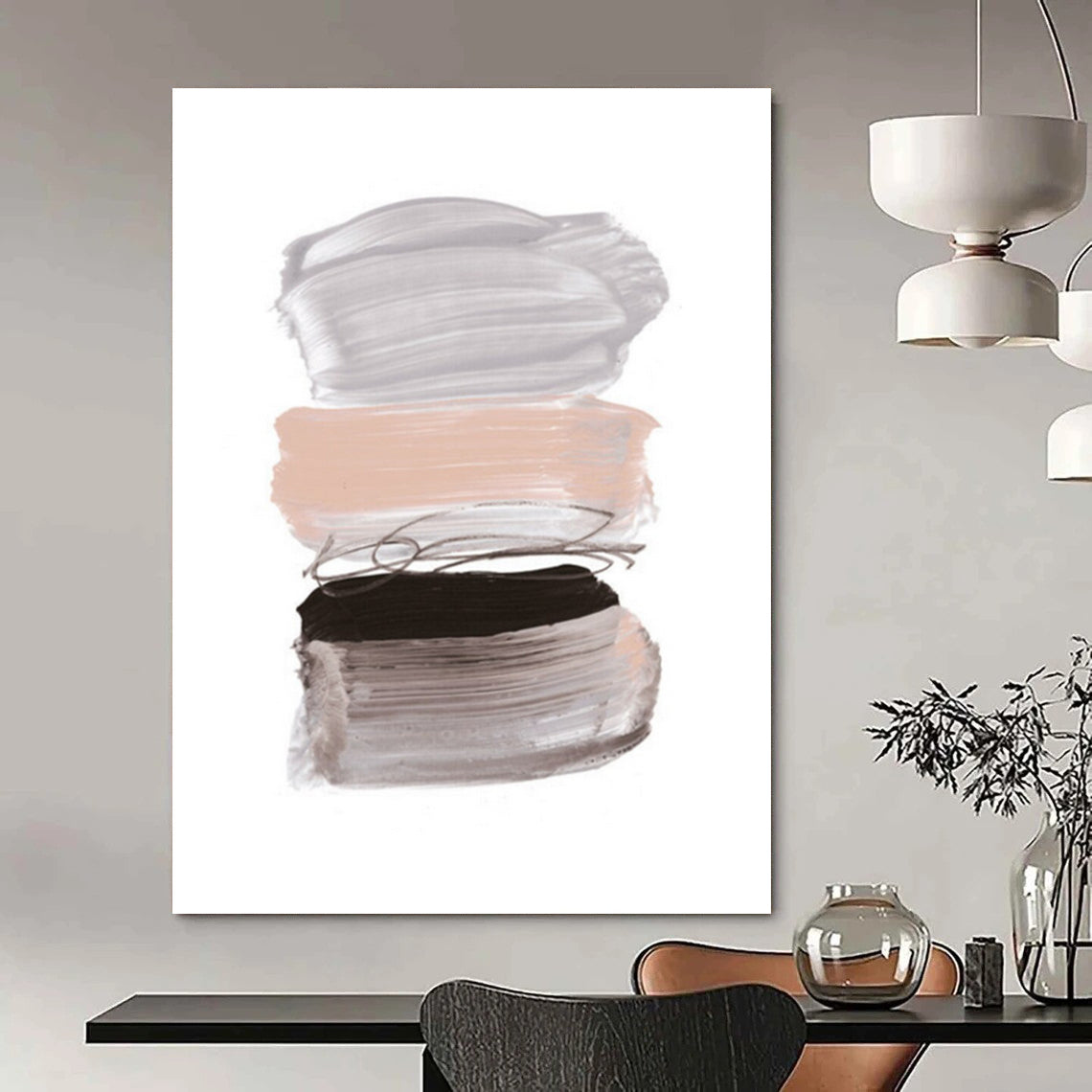 Custom Abstract Art: Big Sizes, Handmade Textures for Your Home DTP184