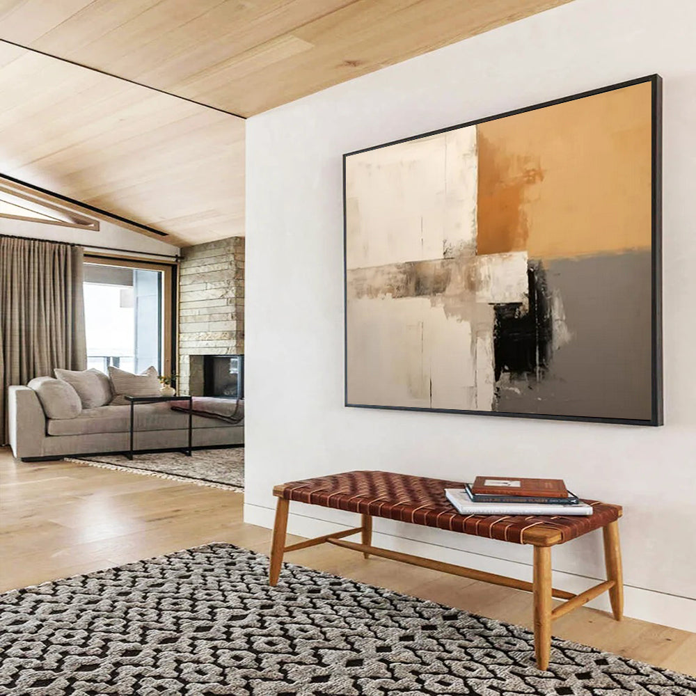 Immersive Giant Abstract Painting for Bedroom & Dining Room LargeART1573