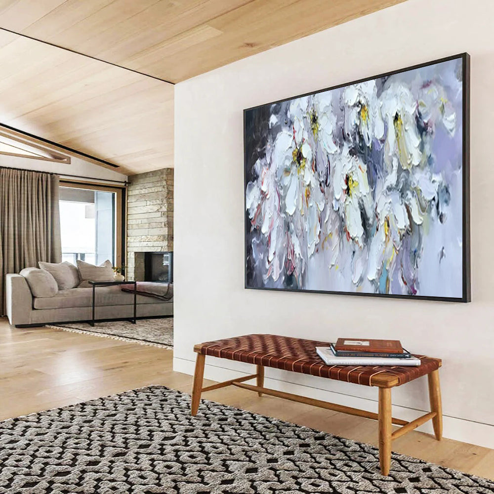 Graceful Massive Abstract Canvas Art for Dining Room & Bar LargeART1763