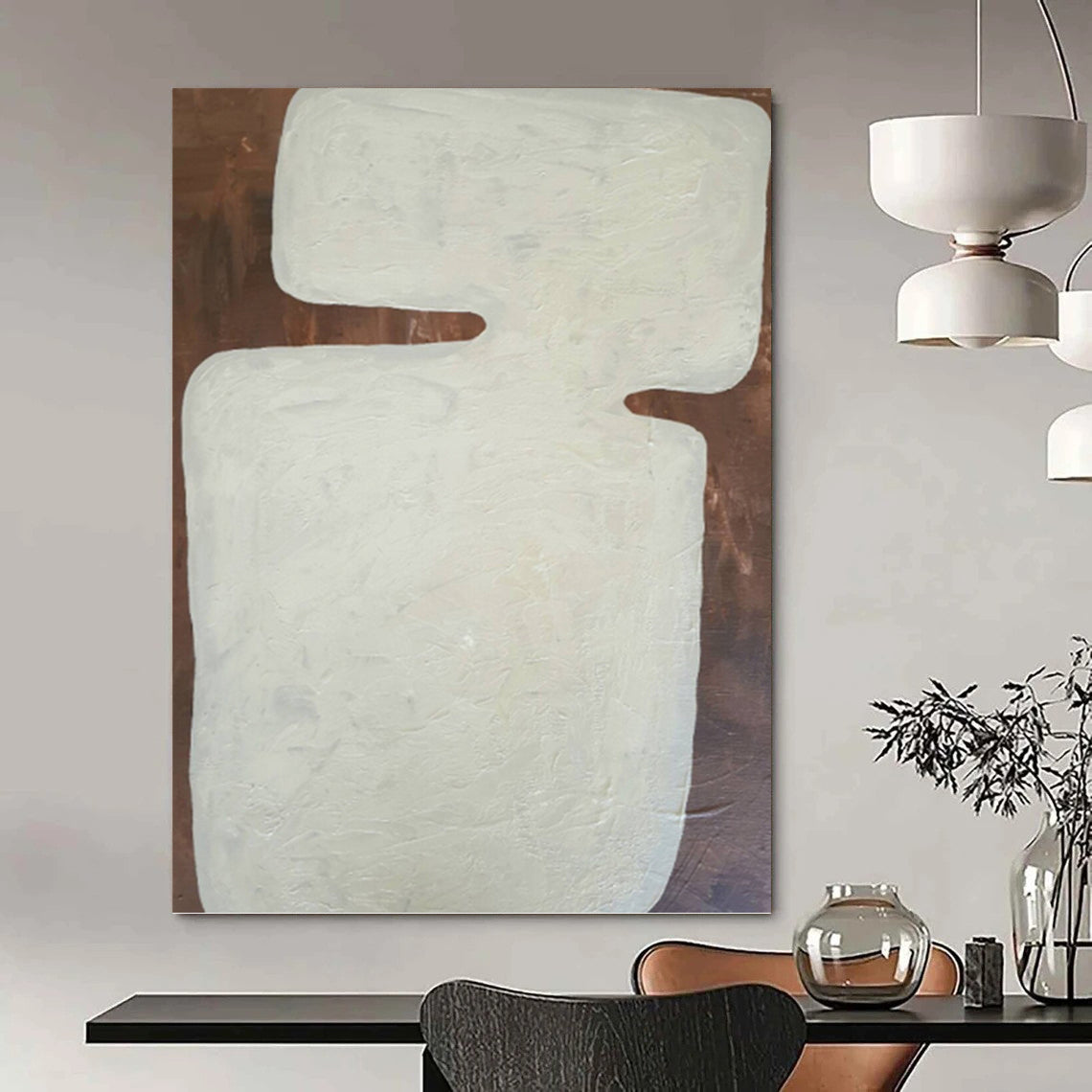 Breathtaking Custom - Rendered Textured Canvas Abstract for Bar & Bedroom DKH1082