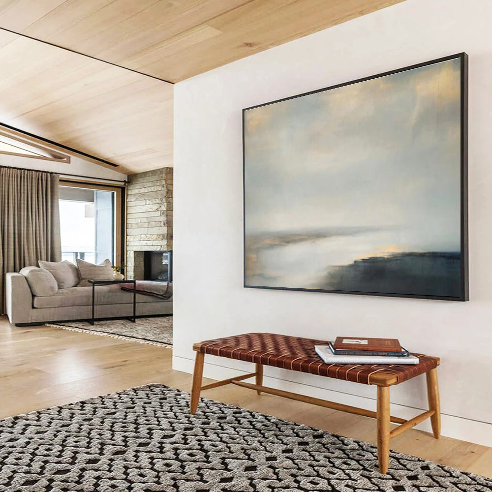 Hand - Painted Bespoke Large - Format Art for Living Room & Office DKH108