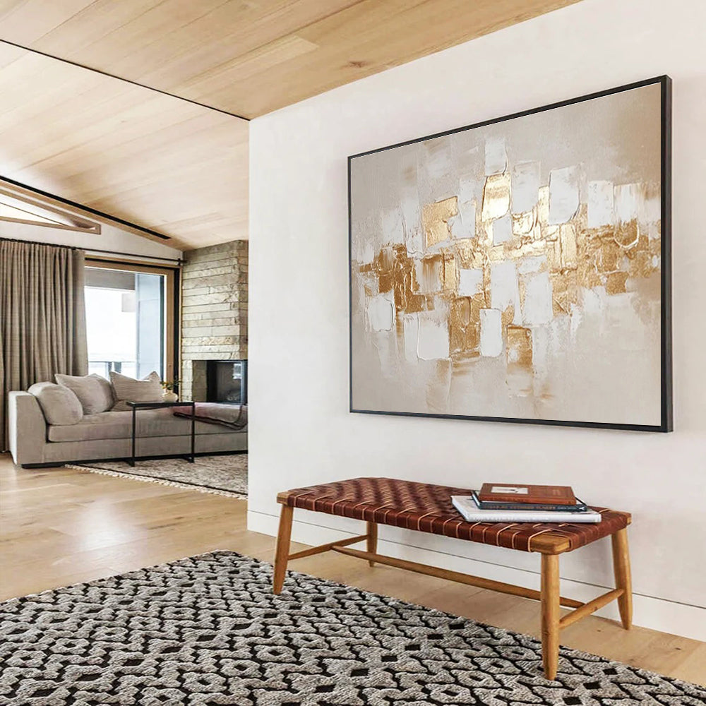Immense - Sized Textured Abstract Art for Office & Bar DKH524
