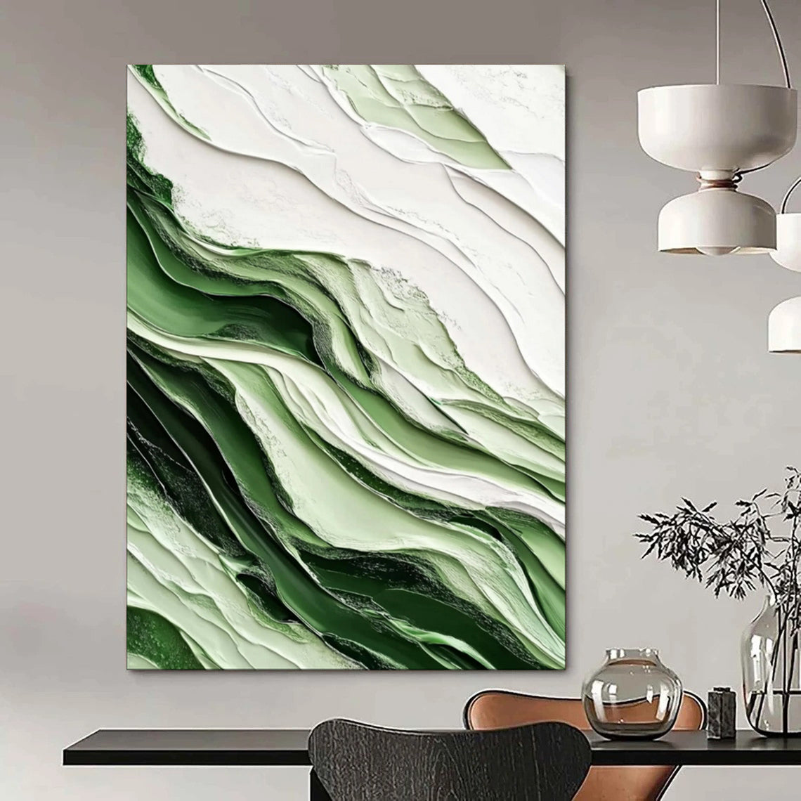 Sophisticated Textured Abstract Wall Art for Office & Reception Area LargeART2069
