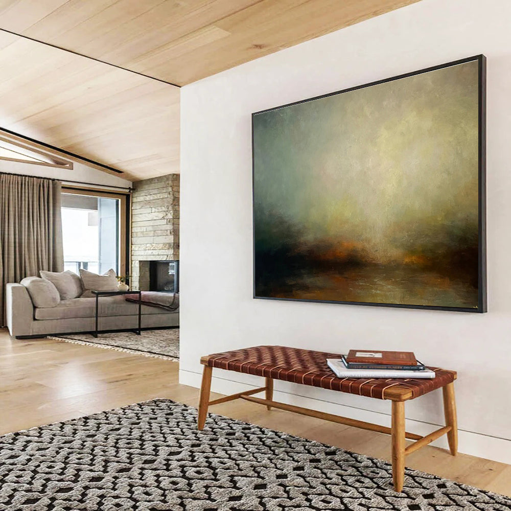 Oversized Textured Handmade Abstract Painting for Decorative Enhancements DKH773