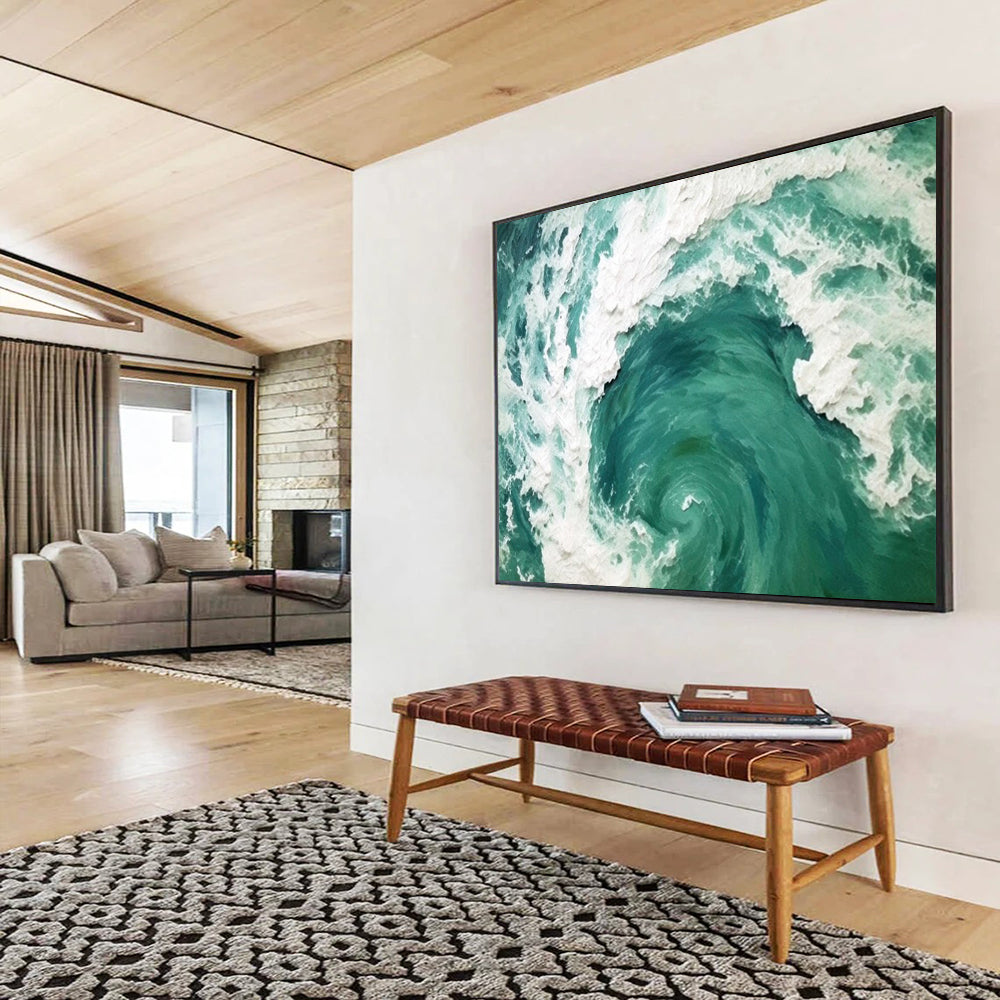 Serene Large - Format Abstract Painting for Entryway & Bedroom LargeART1645
