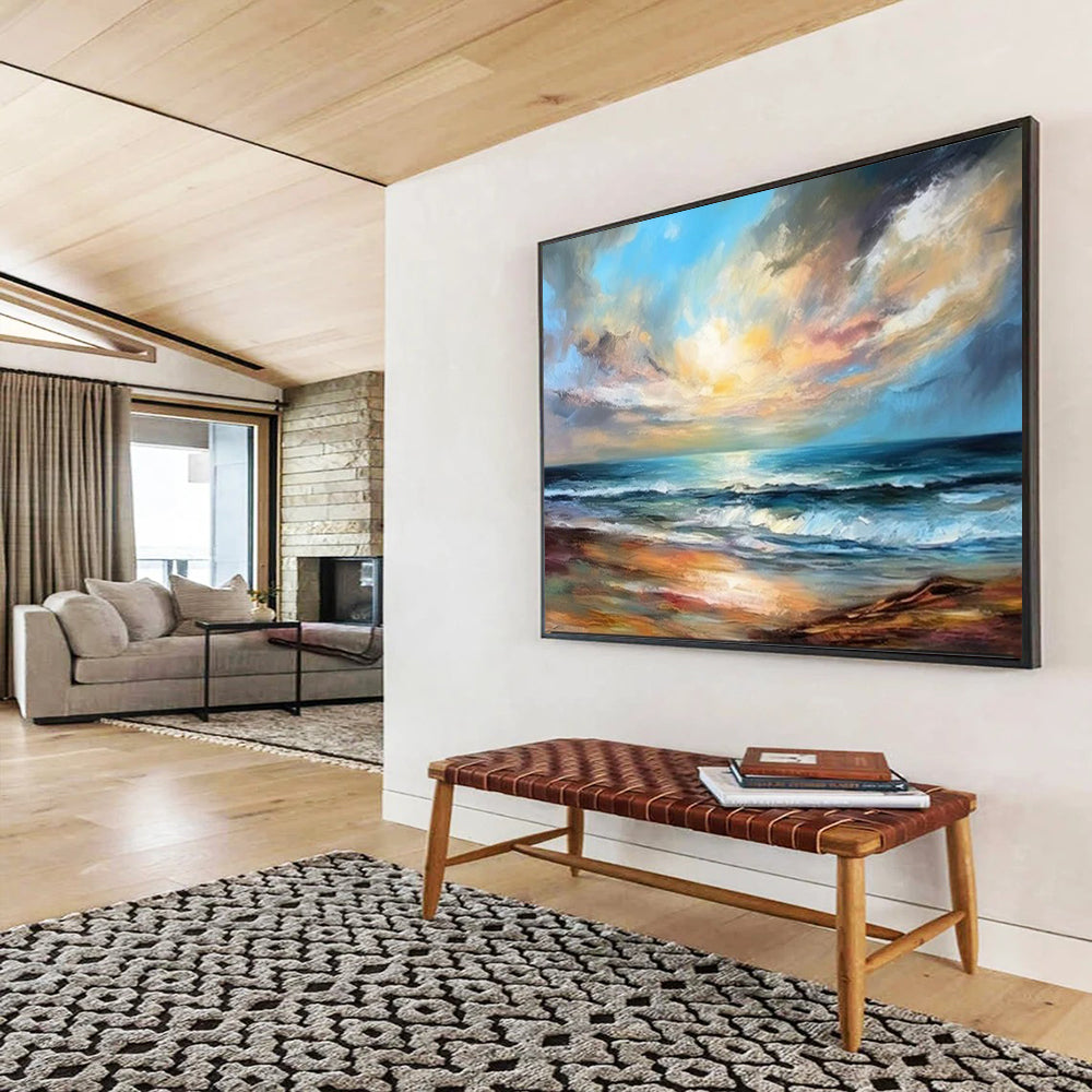 Striking Giant Abstract Artwork for Living Room & Hotel Lobby LargeART1594