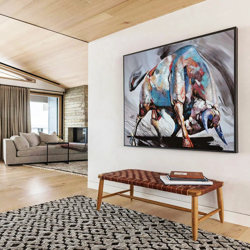 Retro Abstract Wall Art for Office & Dining Room LargeART1747