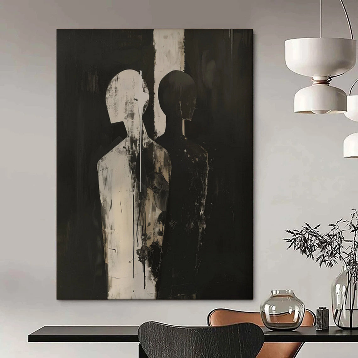 Oversized Custom Hand-Painted Abstract Art for Bedroom & Hotel LargeART1930