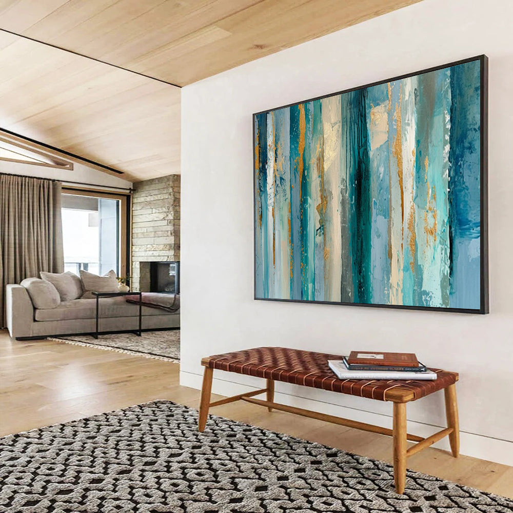Immersive Abstract Canvas Art for Living Room & Dining Room LargeART1715