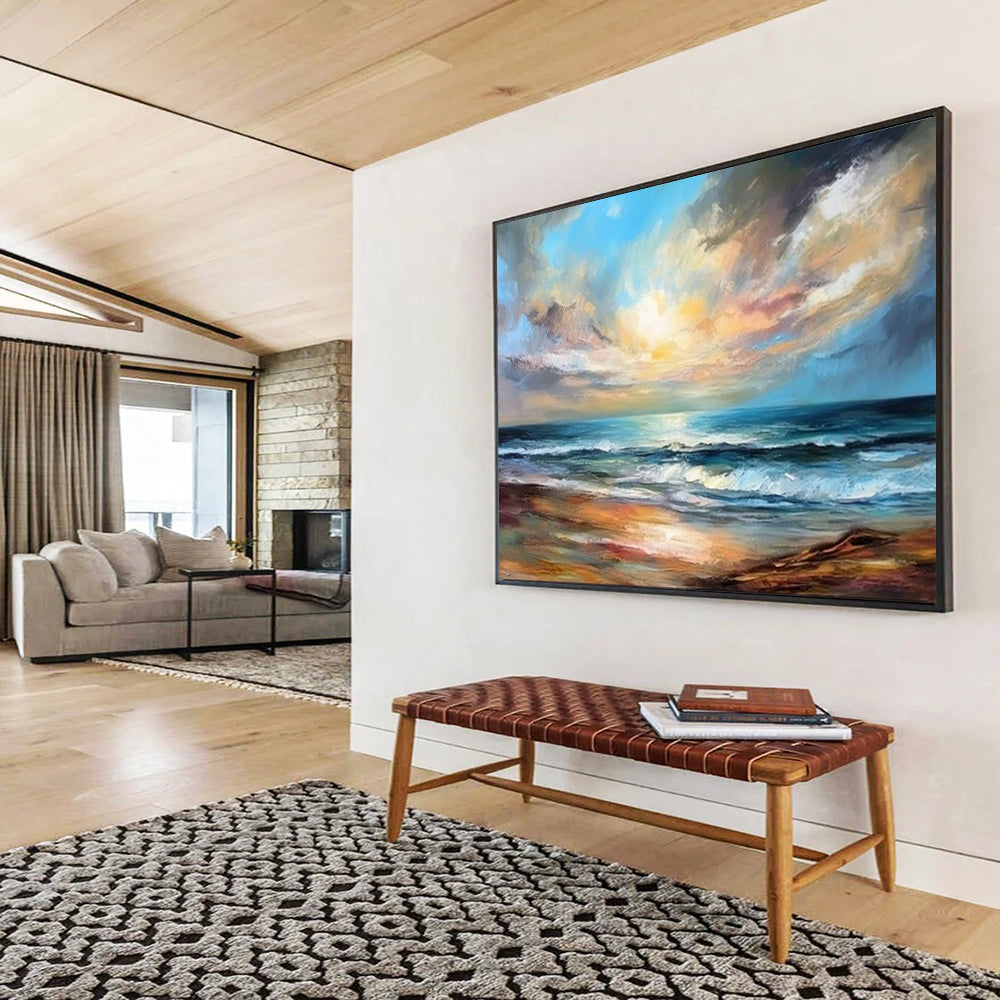 Elegant Colossal Abstract Mural for Entryway & Dining Room LargeART1593