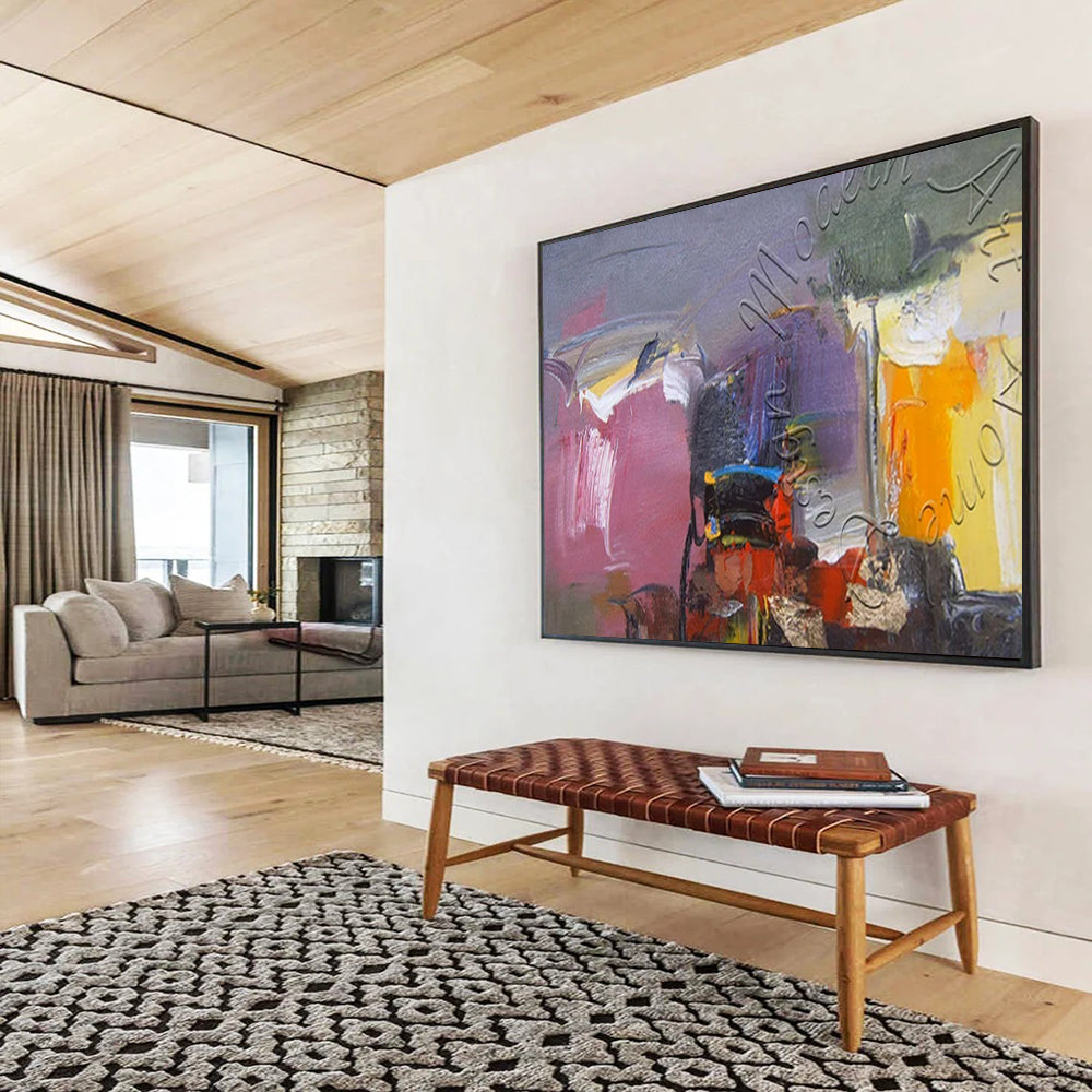Striking Giant Abstract Artwork for Living Room & Hotel Lobby LargeART1622