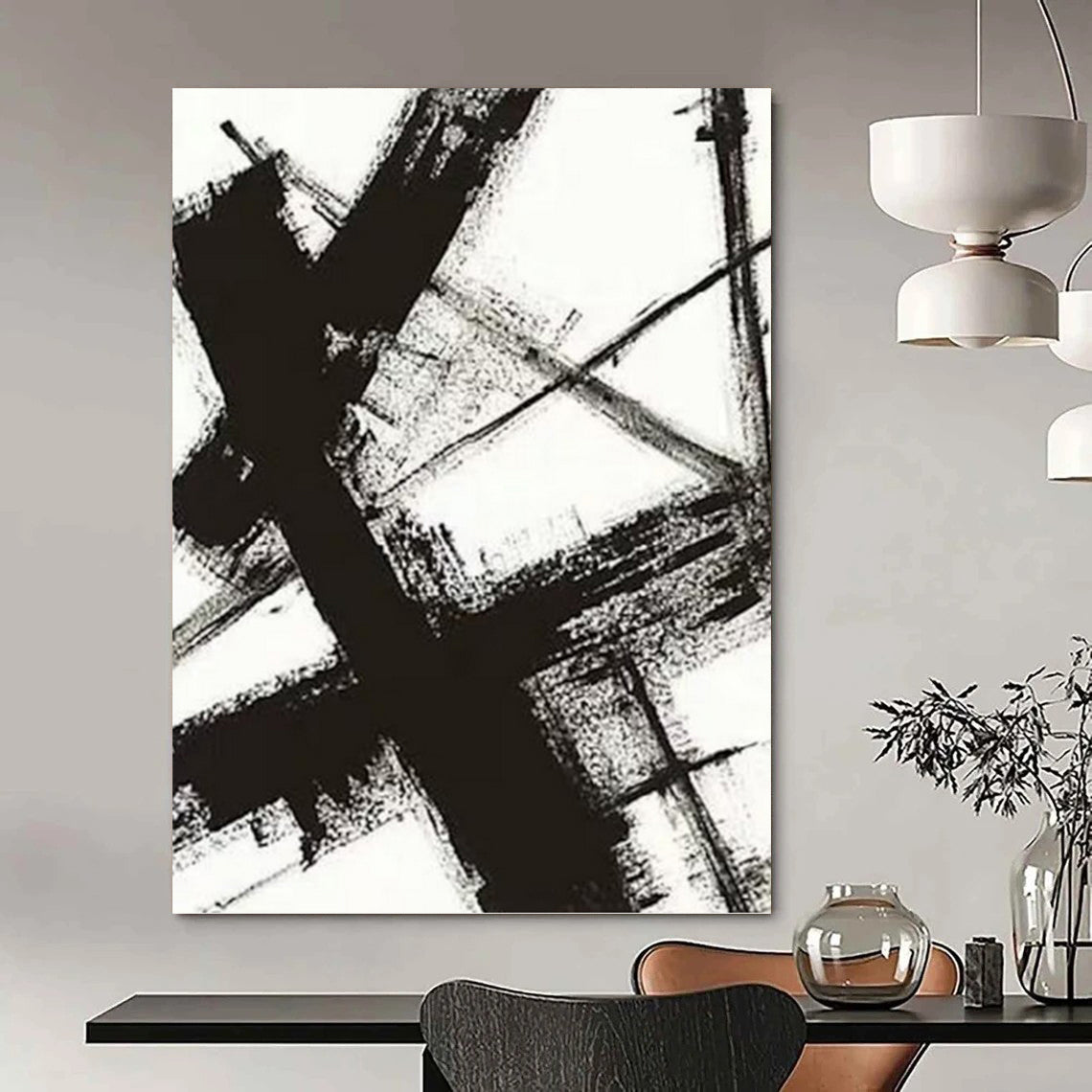 Grand Hand - Crafted Custom Textured Abstract Canvas for Bedroom & Entryway DKH1028