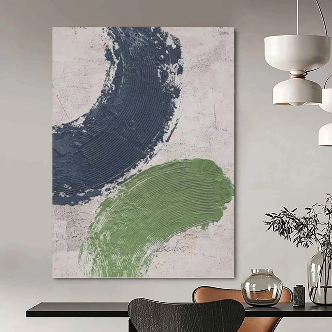 Alluring Custom - Painted Textured Canvas Abstract for Living Room & Hallway DKH1072