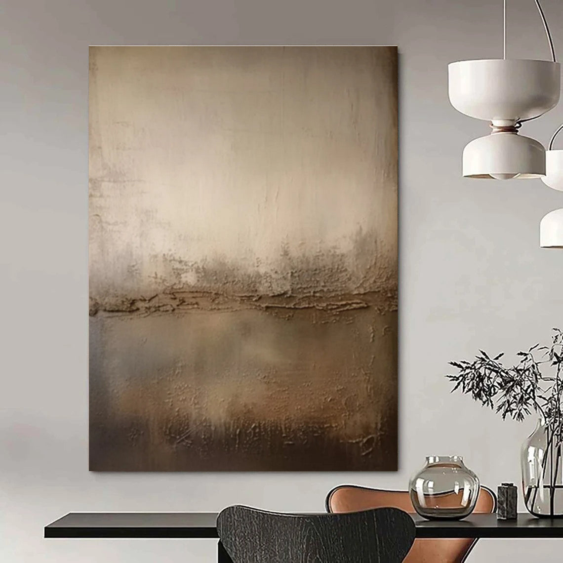 Hand-Painted Bespoke Abstract Art for Dining Room & Hotel LargeART1467
