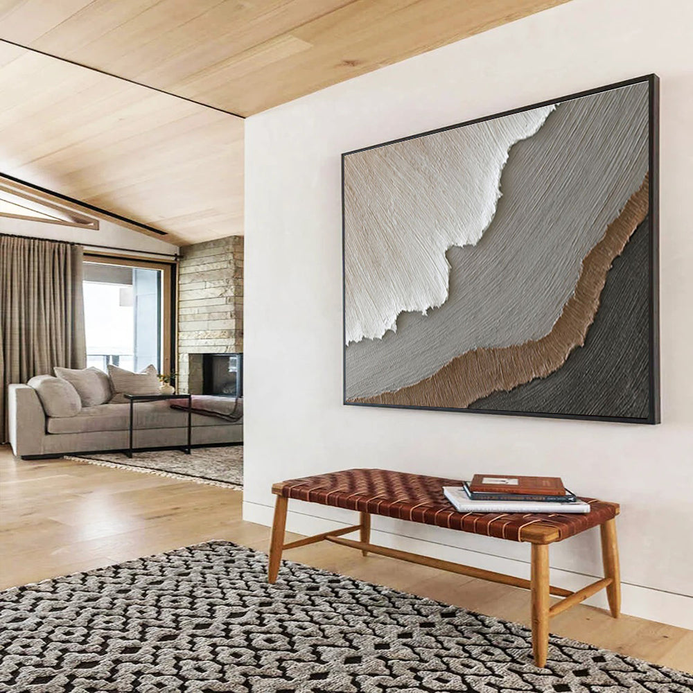 “Mystic Reflections” Giant Abstract Canvas for Bedroom & Entryway DKH251