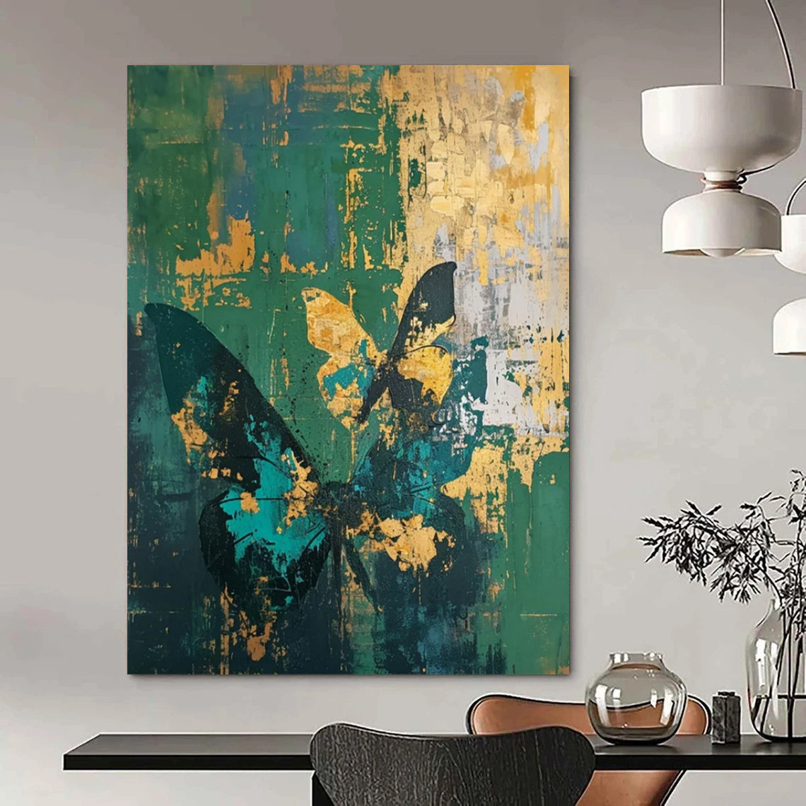 Oversized Hand-Painted Abstract Canvas for Living Room & Office LargeART2287