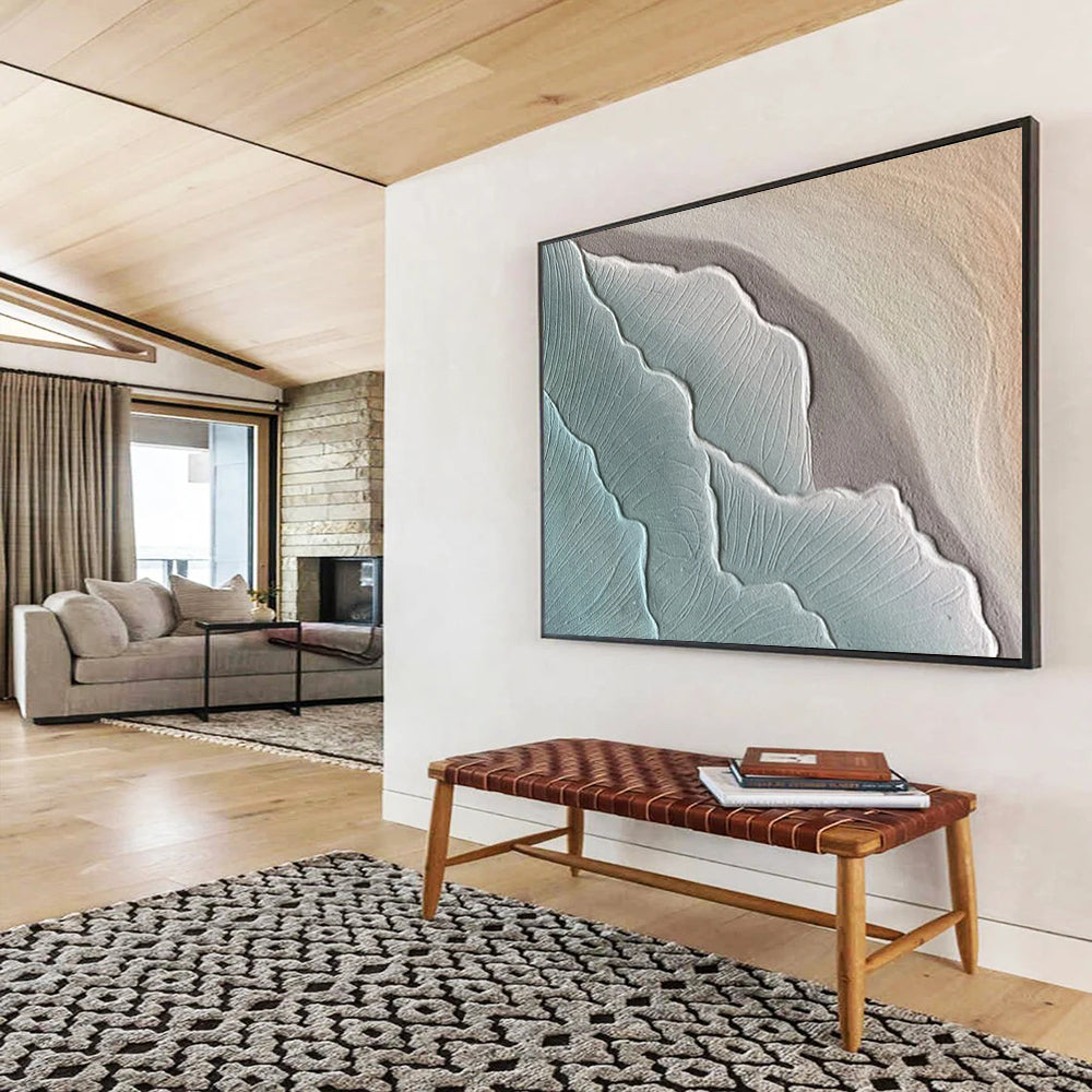 Giant-Format Hand-Painted Abstract Wall Art for Entryway & Living Room LargeART1525