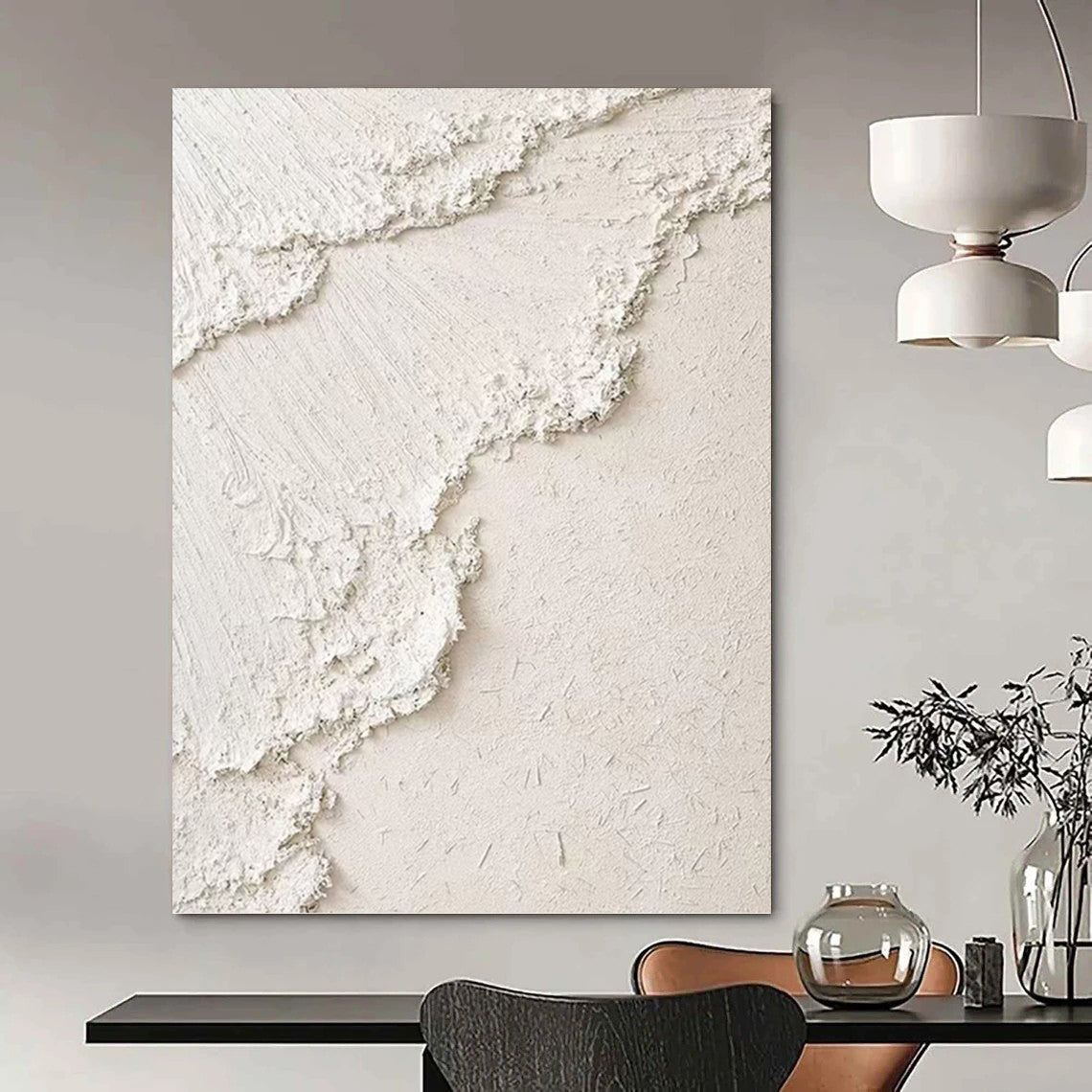Titanic - Sized Hand - Painted Custom Abstract Painting (with Lush Textures), for Office and Dining Room DKH1492