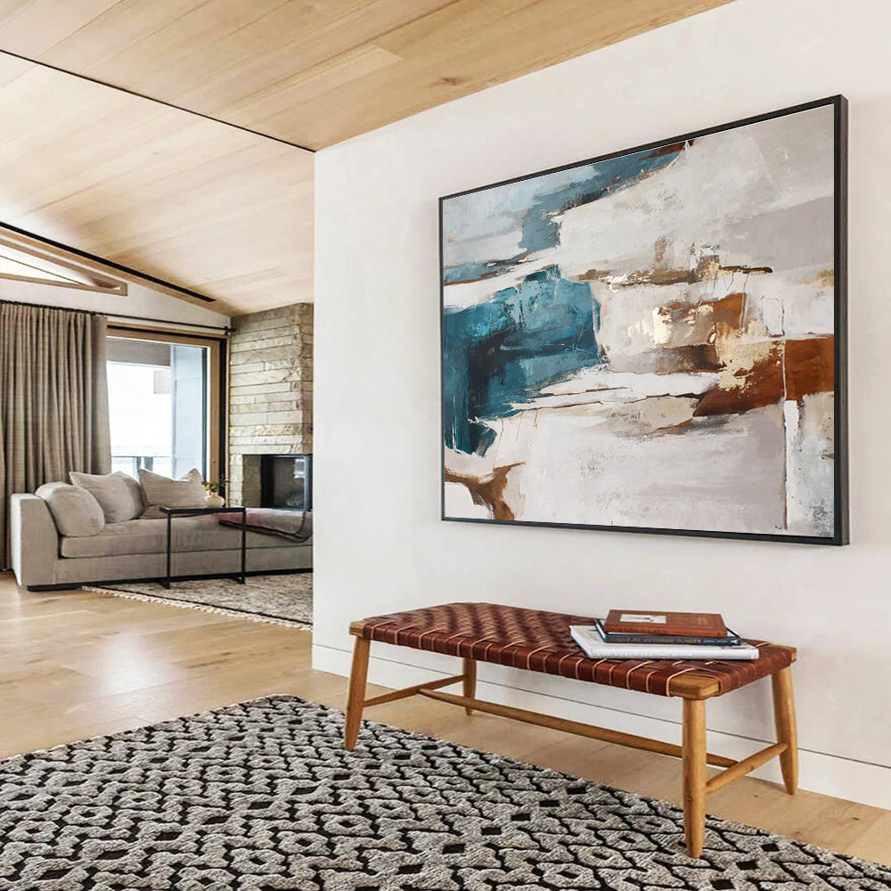 Enormous Textured Abstract Painting for Bedroom & Hallway DKH520