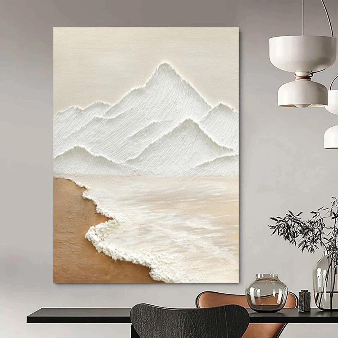 Hand-Painted Large-Scale Abstract Art: Textures for Bar & Hotel DTP273