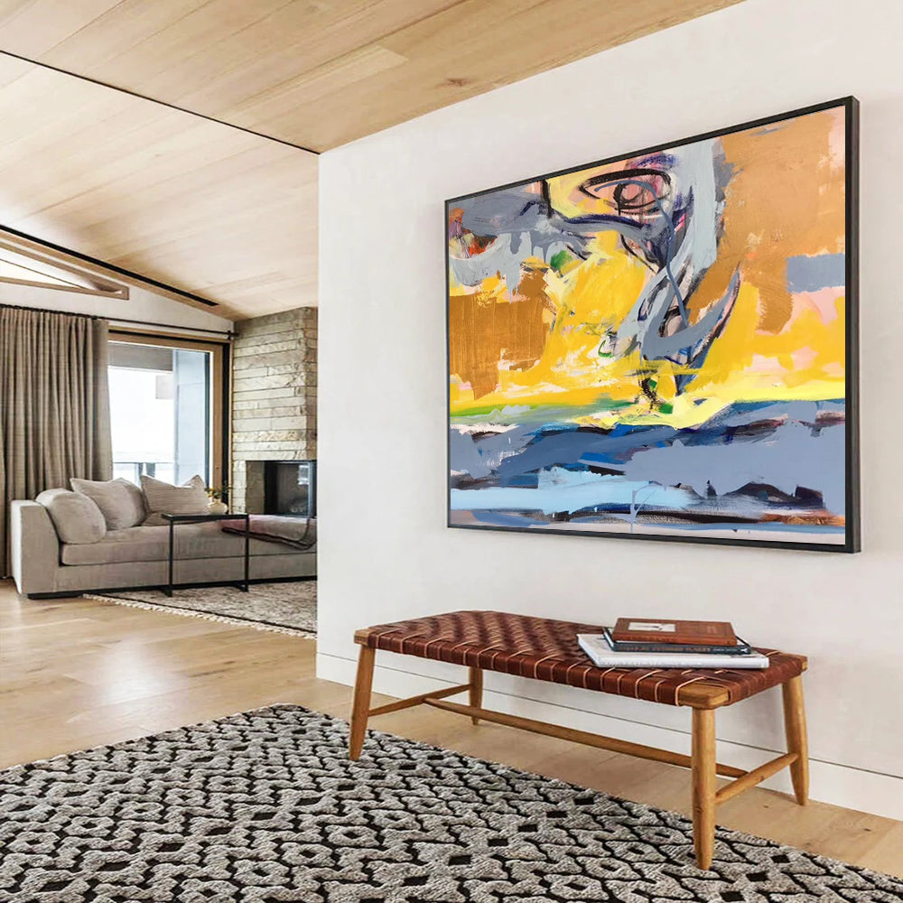 Colorful Abstract Coastal Energy - Vibrant Office Inspiration DLZ034