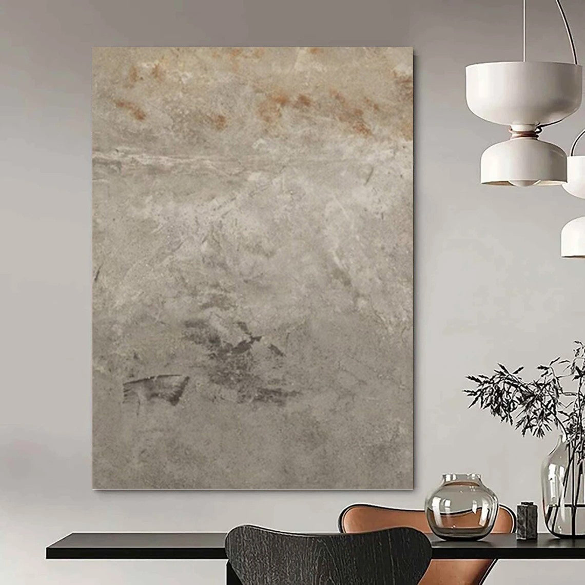 Intricately Textured Abstract Artwork for Dining Room & Hotel Suite DKH0960