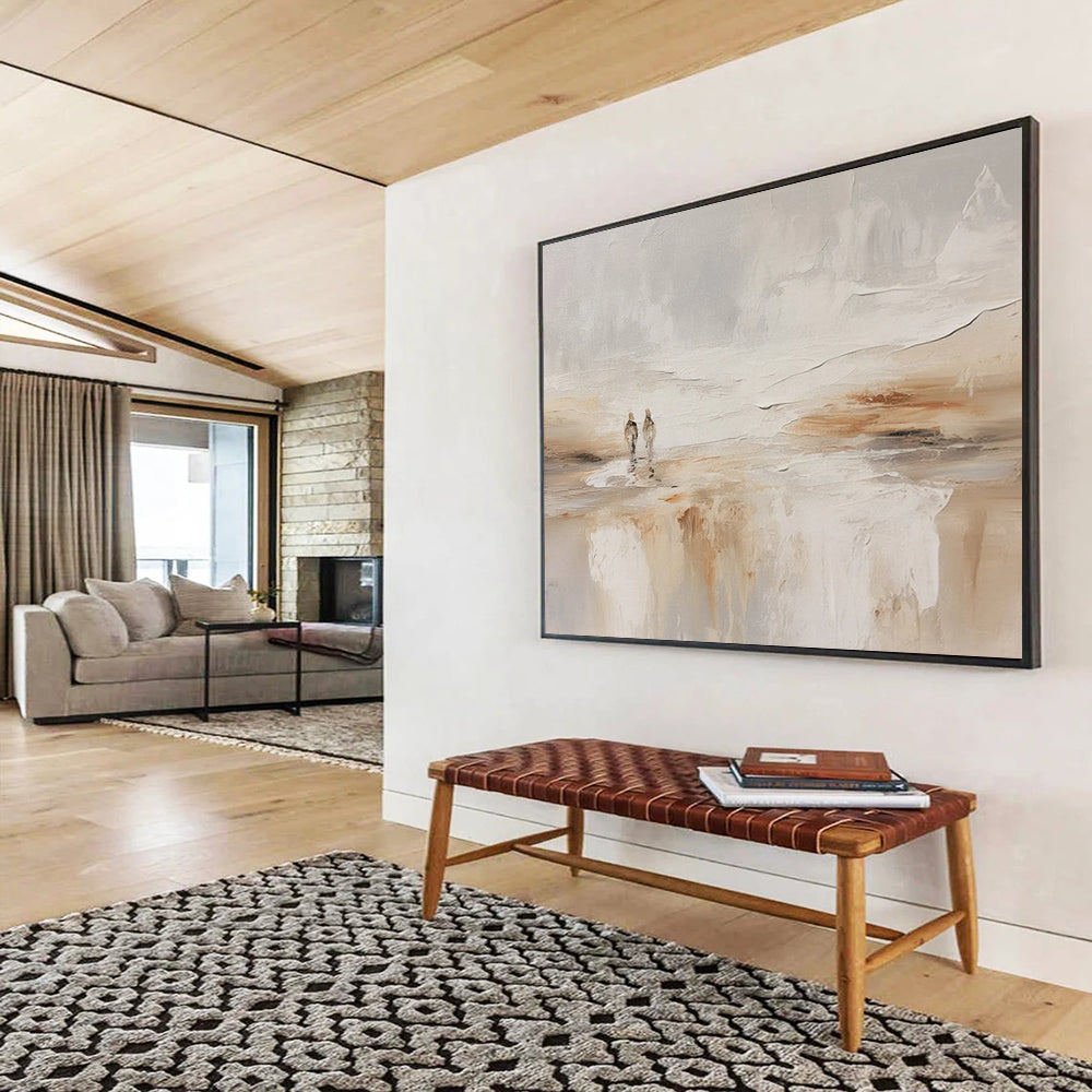 Serene Beach Walk Abstract - Romantic Bedroom Escape DLZ080