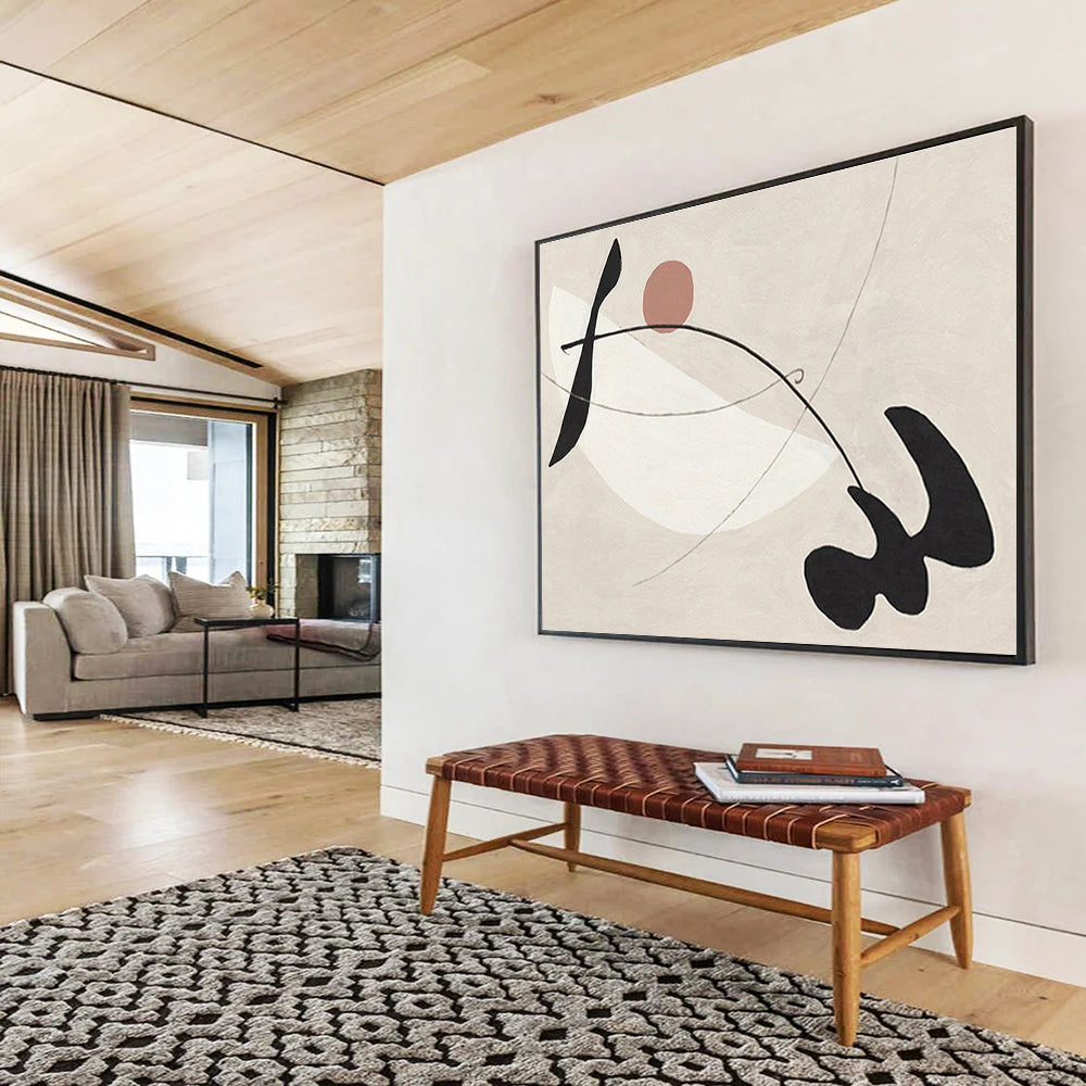 Extensive Hand - Crafted Textured Abstract Canvas for Dynamic Interiors DKH738