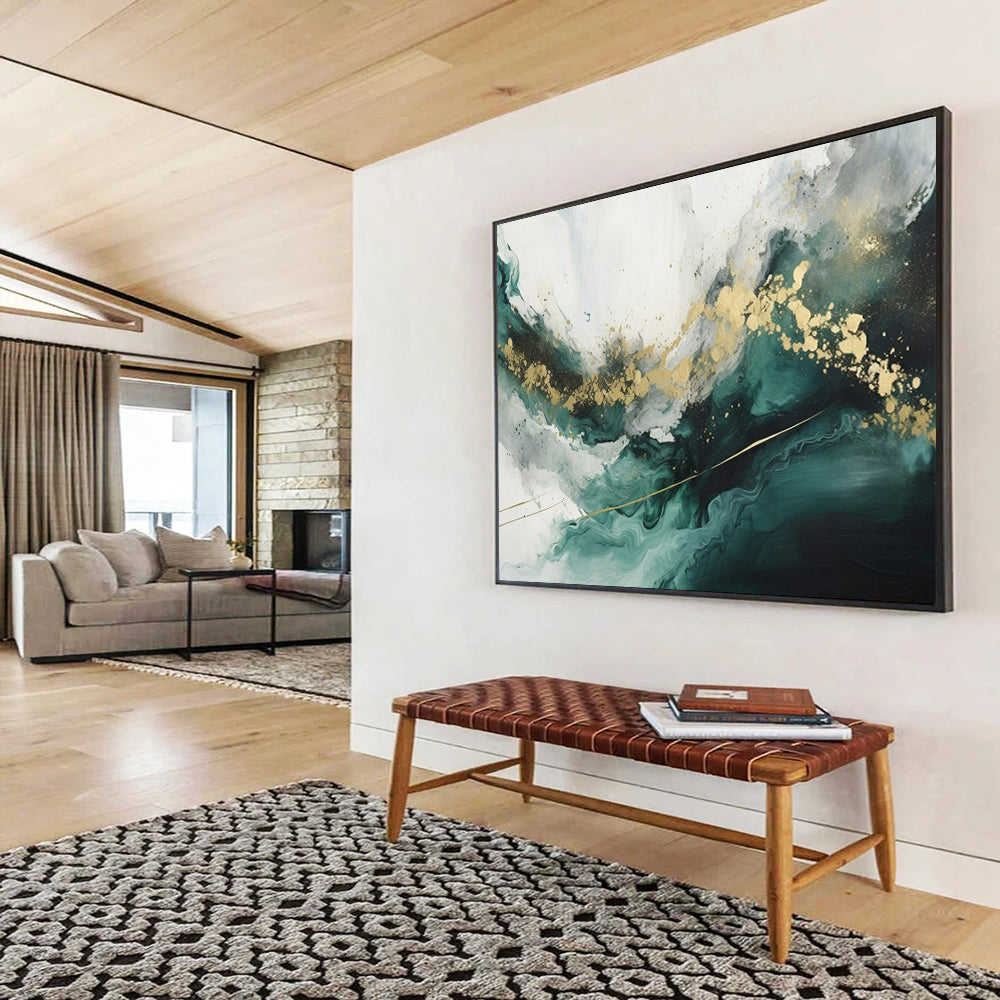 Energetic Giant Abstract Mural for Living Room & Office LargeART1616