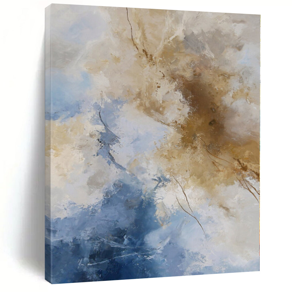 Large Custom Abstract Painting for Home Bar Lounges