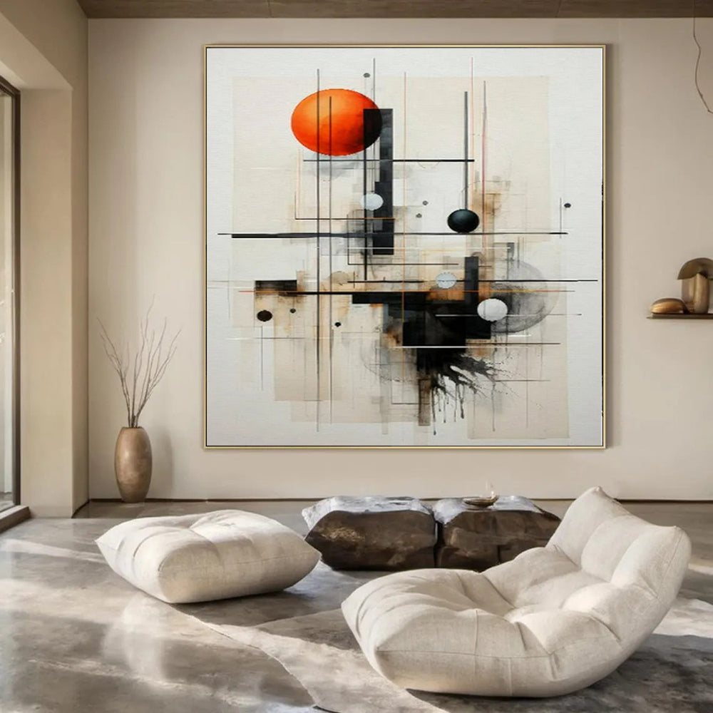 Glamorous Hand-Painted Modern Abstract Art for Bedroom Vanity Areas