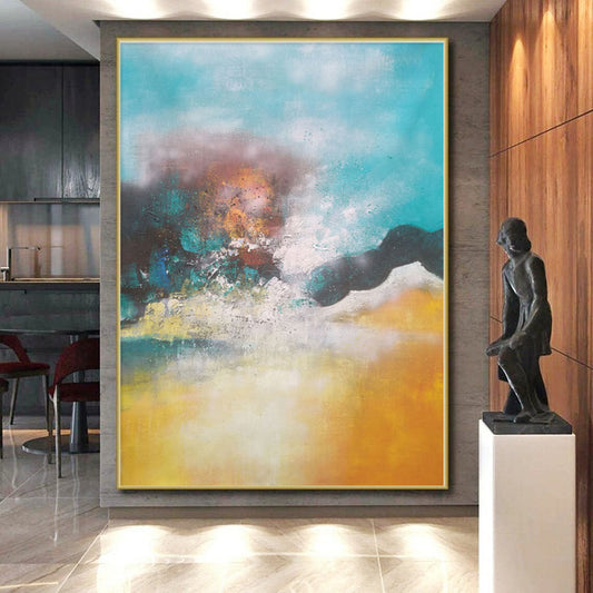 Gigantic Custom Abstract Wall Art for Home Theater Screen Surround Wall