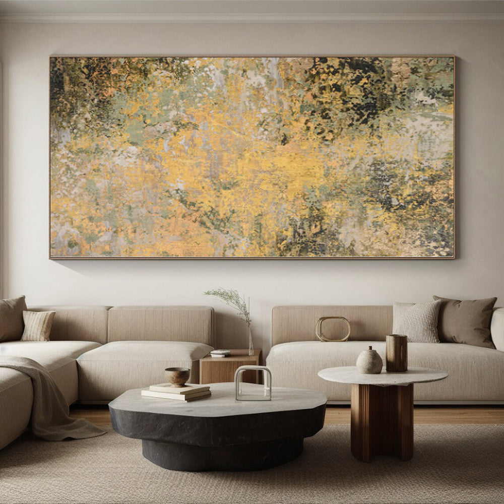 Immense Abstract Current Art - Hand-Painted Resin for Marine Science Center Atriums