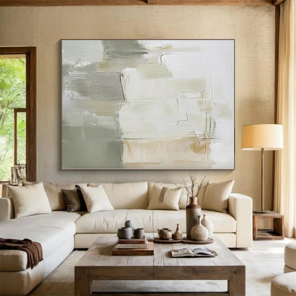 Super-Sized Made-to-Order Abstract Wall Art for Reading Nook Window Seat Wall