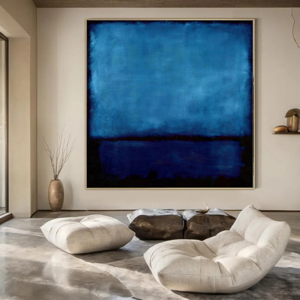 Extra-Huge Hand-Painted Modern Abstract Artwork for Dining Room Above Dining Buffet Tables