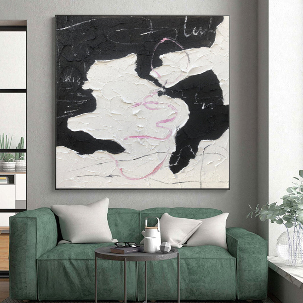 Staggering Made-to-Order Abstract Painting for Home Wine Cellar Barrel Racking Wall