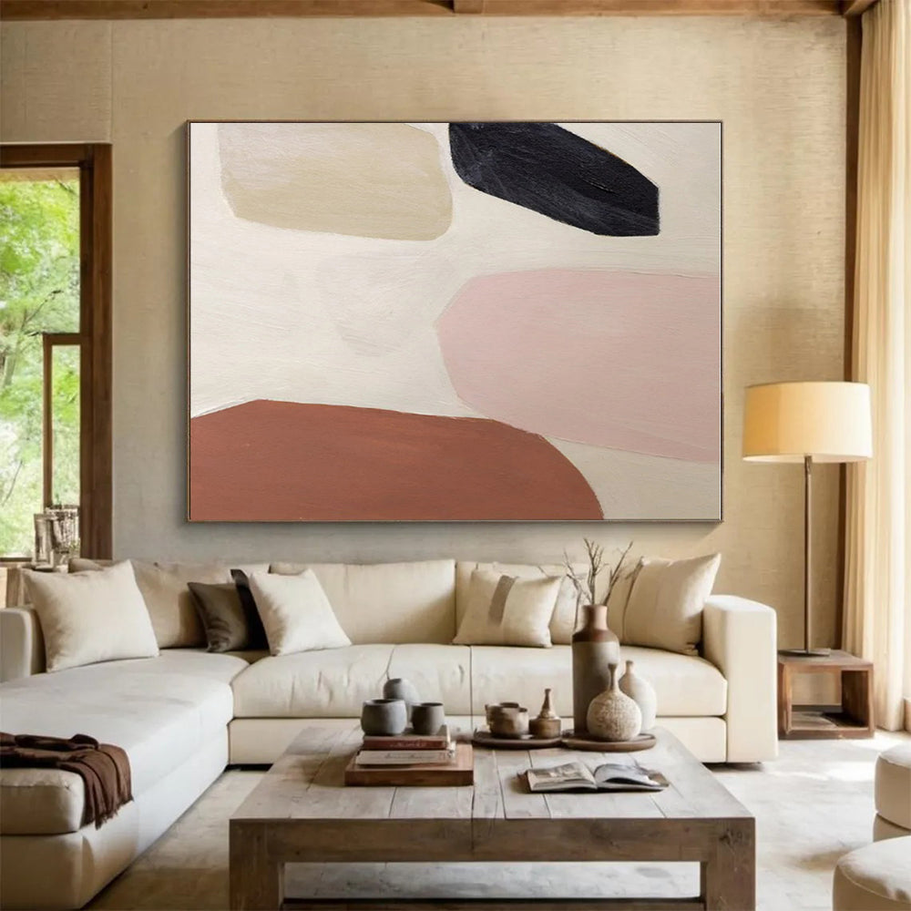 Massive Hand-Finished Abstract Art for Yoga Studios LargeART0656