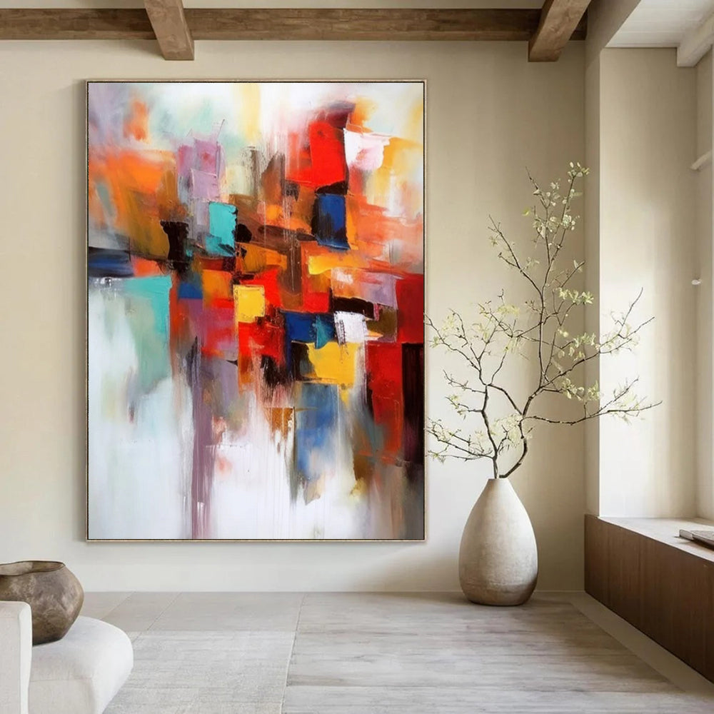 Extra-Large Modern Abstract Wall Art for Cultural Festival Exhibition Tents