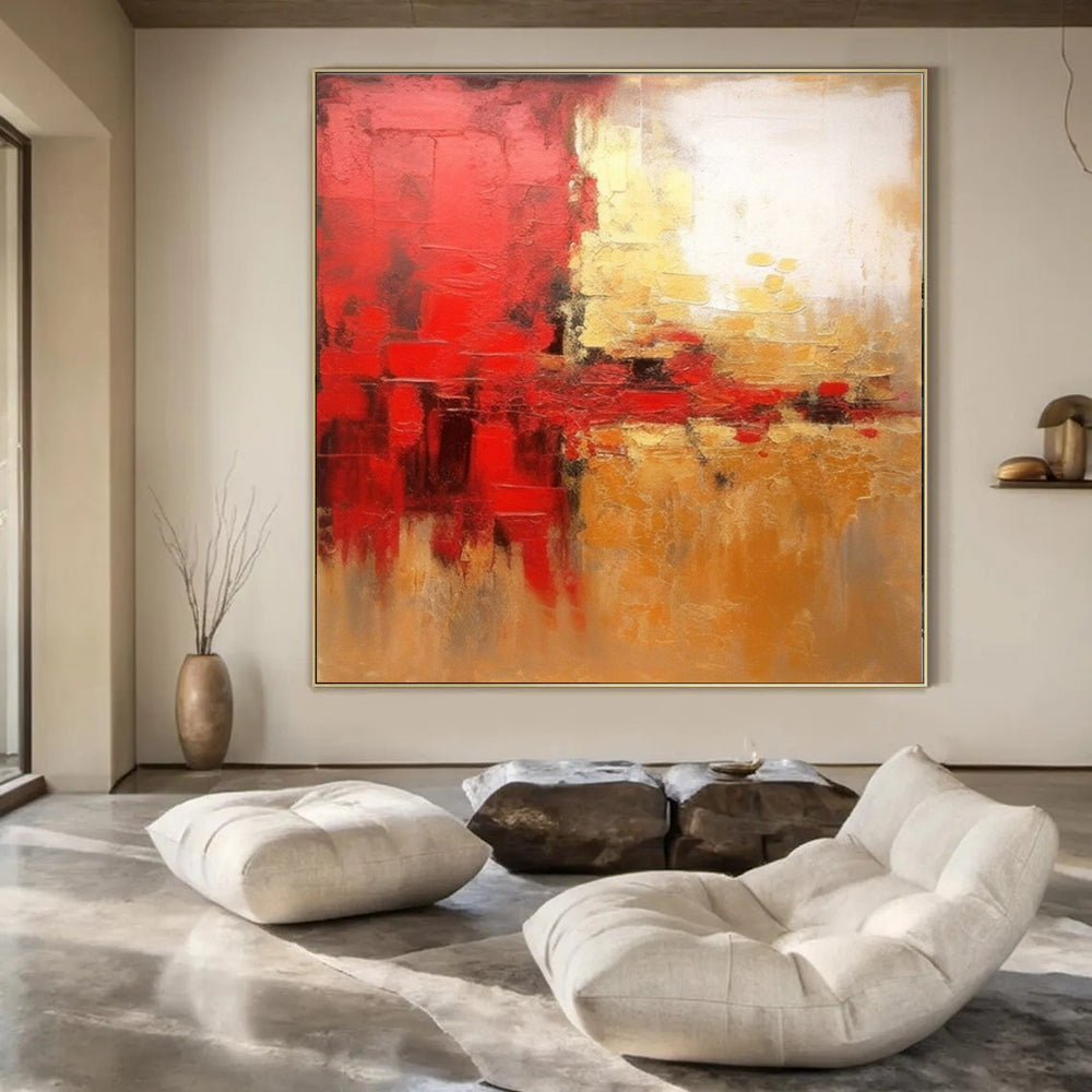 Super-Sized Hand-Painted Modern Abstract Wall Decor for Home Music Rooms