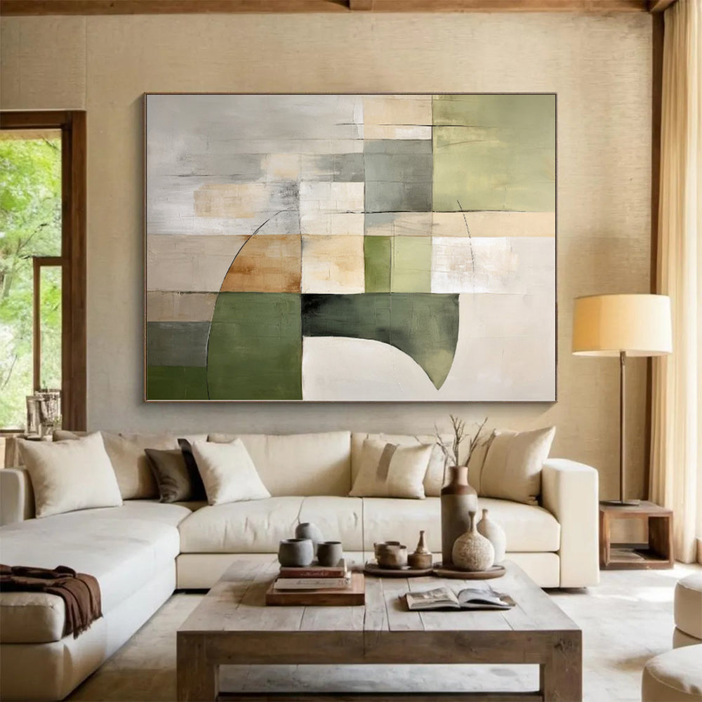 Massive Tailored Abstract Art for Master Bedroom Dressing Island Wall