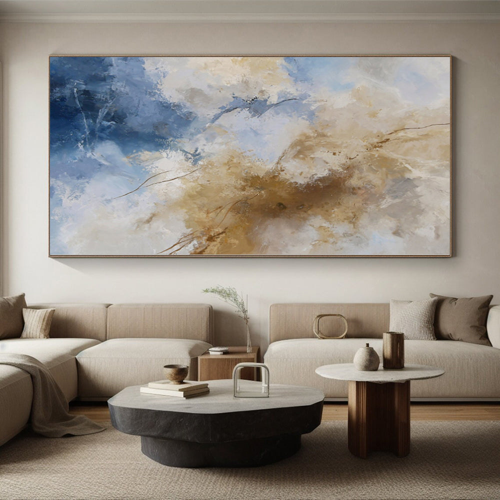 Large Custom Abstract Painting for Home Bar Lounges