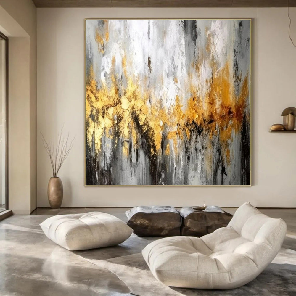 Oversized Modern Abstract Art for Public Library Reading Nooks