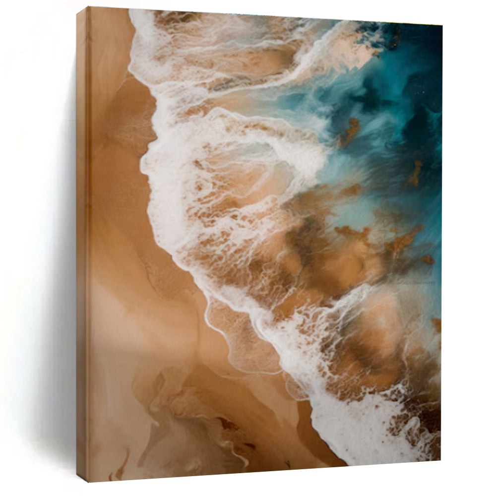 Extra-Huge Contemporary Abstract Painting for Home Library Study Nook Inspiration