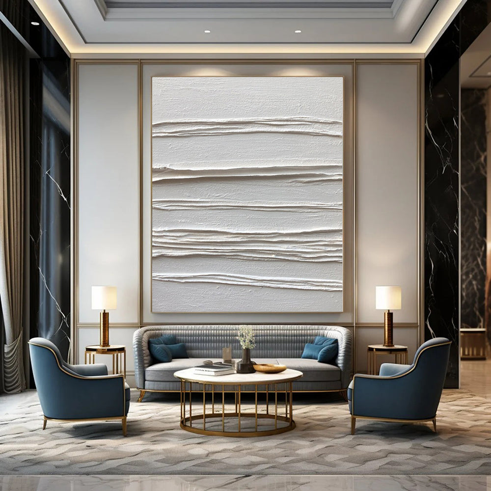Custom Hand-Painted Abstract Art for Bedroom and Hotel Poolside Cabanas