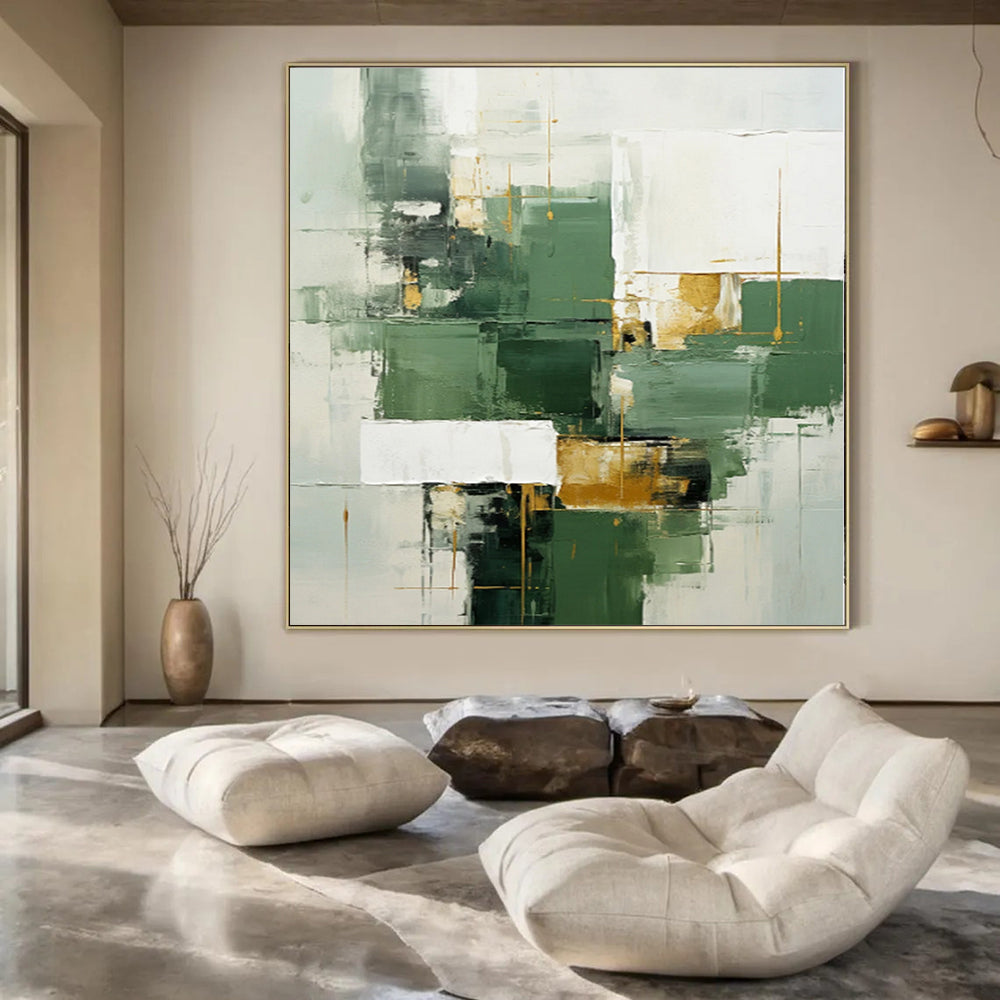 Grand Abstract Painting for Nursery Crib Nooks - Made to Order Mixed Media on Linen