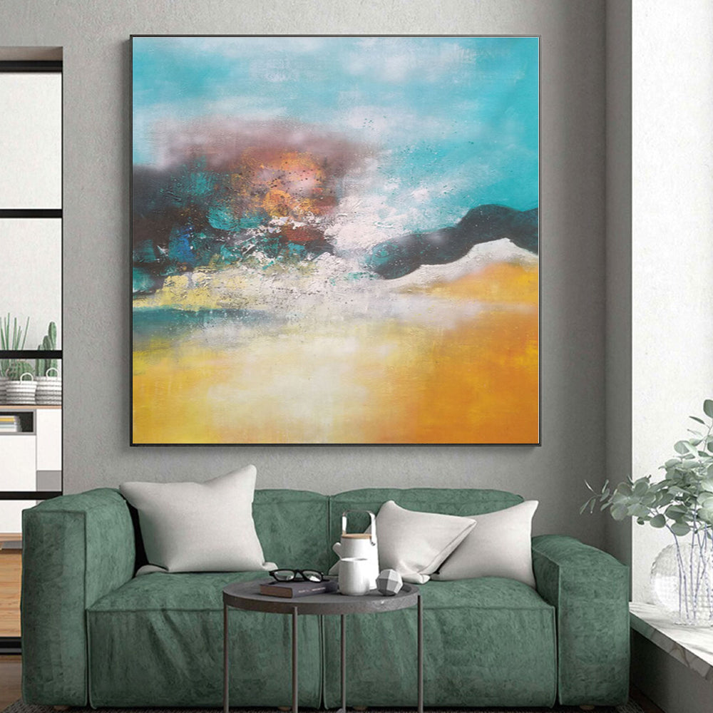 Gigantic Custom Abstract Wall Art for Home Theater Screen Surround Wall