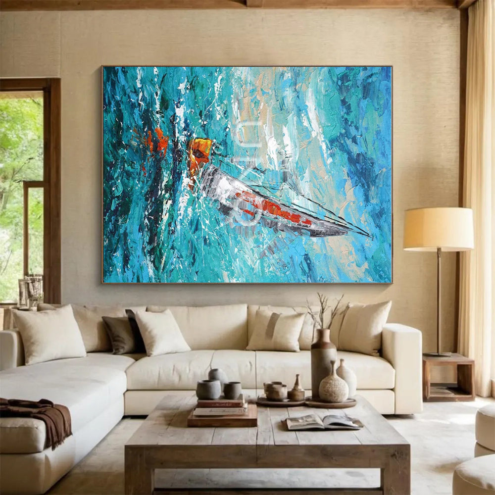 Huge Modern Abstract Art for Co-Working Space Collaboration Zones